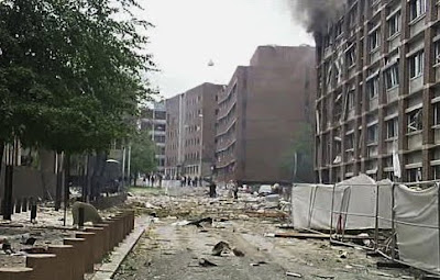 Explosion rocks gov't HQ in Oslo