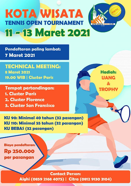 Turnamen Tenis Kota Wisata 2021