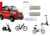 Logo Concorso '' Kireia ti premia'' : vinci Minicar elettrica Today Sunshine e altri veicoli elettrici