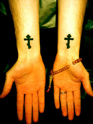 Small Cross Tattoo on Wrist Ideas