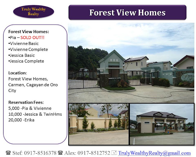 Forest View Homes, Carmen House and Lot (Vivienne Model)