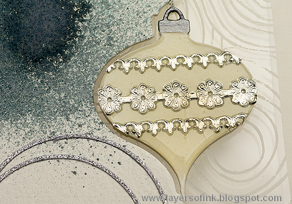 Layers of ink - SSS Believe in the Season Blog Hop. Glass bauble card tutorial by Anna-Karin.