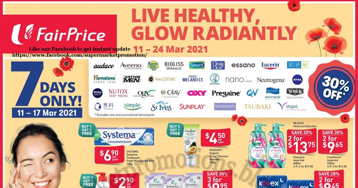 NTUC FairPrice Wellness Products Promotion 11 - 24 March ...