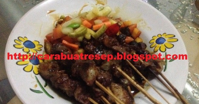 CARA MEMBUAT SATE KAMBING SOLO BUMBU KECAP  Resep Masakan 