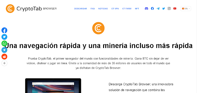 Crypto Tab Navegador Minador Btc