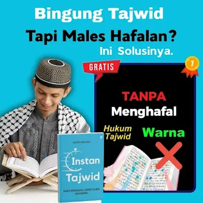 Kelas gratis instan tajwid - tanpa menghafal hukum tajwid dan warna