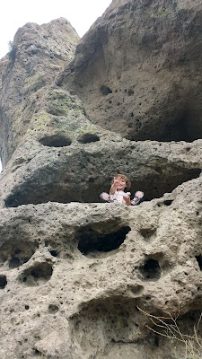 Toddler hiking Malibu Creek Trail