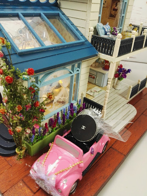 Diy dollhouse miniature Lavander- Casa delle bambole fai da te