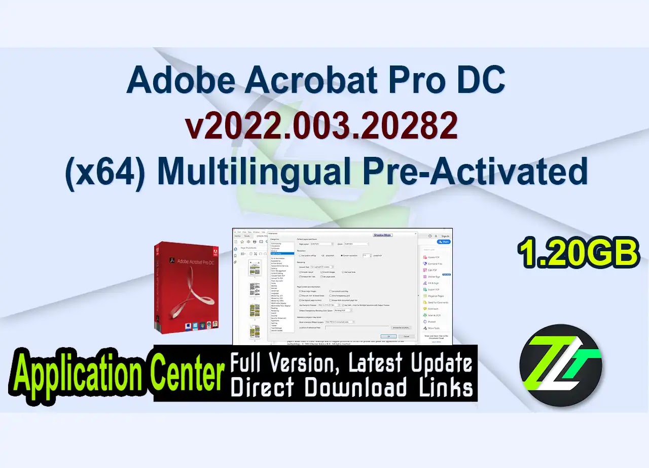 Adobe Acrobat Pro DC v2022.003.20282 (x64) Multilingual Pre-Activated