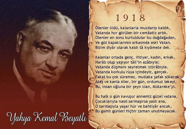 1918 - Ölenler Öldü - Yahya Kemal Beyatlı - Resimli Şiir