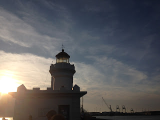 vistas al serantes, atardecer