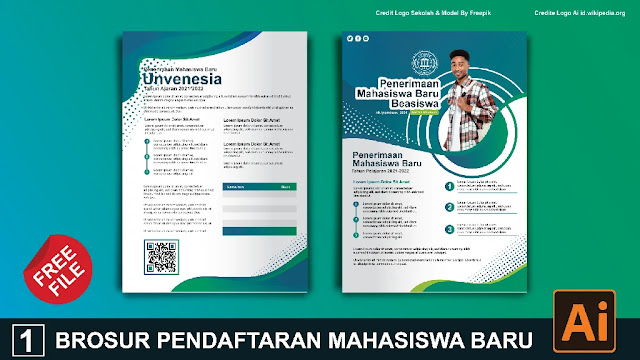 Download Kumpulan Brosur Pendaftaran Mahasiswa Baru Coredraw Dan Illustrator