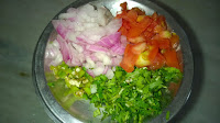 raita ingredients :Onion,Green Chilies,Tomato,Coriander