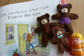 Goldilocks and the Three Bears story sack