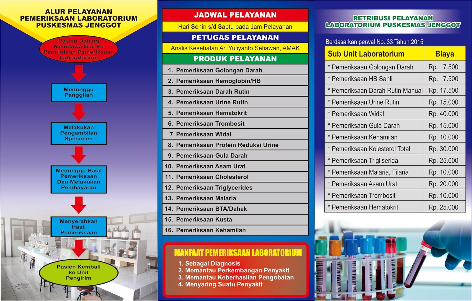 Brosur / Leaflet Laborat ~ Puskesmas Jenggot