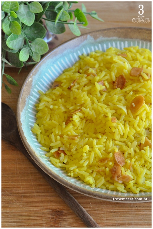 arroz de açafrão receita