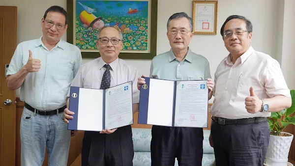 ▲大葉大學與越南河內建築大學締結姊妹校。（記者林明佑翻攝）
