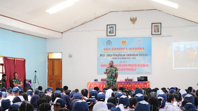 Wujudkan Pelajar Pancasila, Dandim 1702/Jayawijaya Beri Materi Wasbang Siswa Baru SMAN 1 Wamena