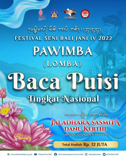Lomba Baca Puisi Festival Seni Bali Jani IV 2022