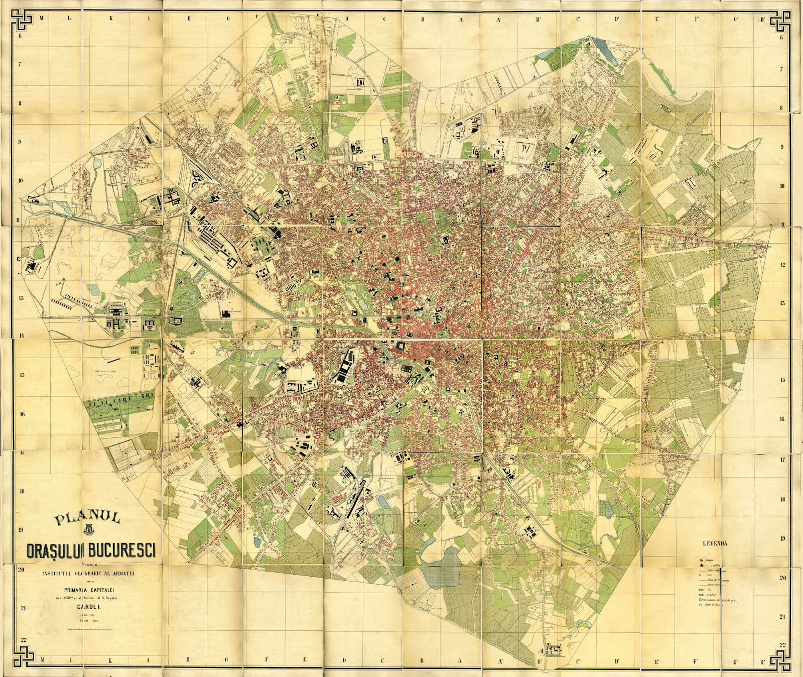 Harti Istorice Din Bucuresti In Format Vectorial Kmz Google Earth