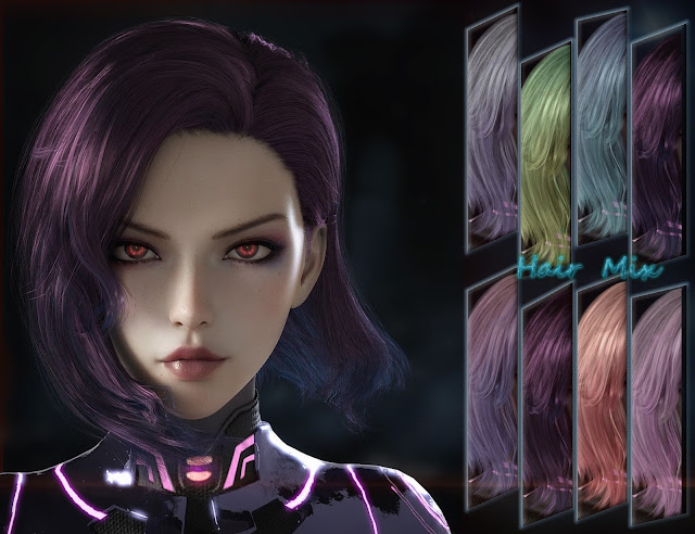 Step into the Futuristic Realm with Rera and Rera Hair for Genesis 8 Females