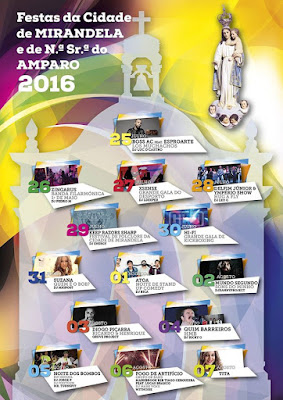 Programa Festas de Mirandela 2016