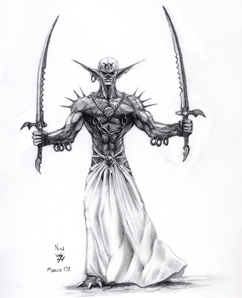Demon Pencil Drawing from 2009