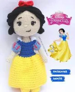 PATRON GRATIS BLANCANIEVES AMIGURUMI 58587