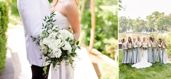 Backyard Summer Wedding in Edgewater, MD photographed by Maryland Wedding Photographer Heather Ryan Photography