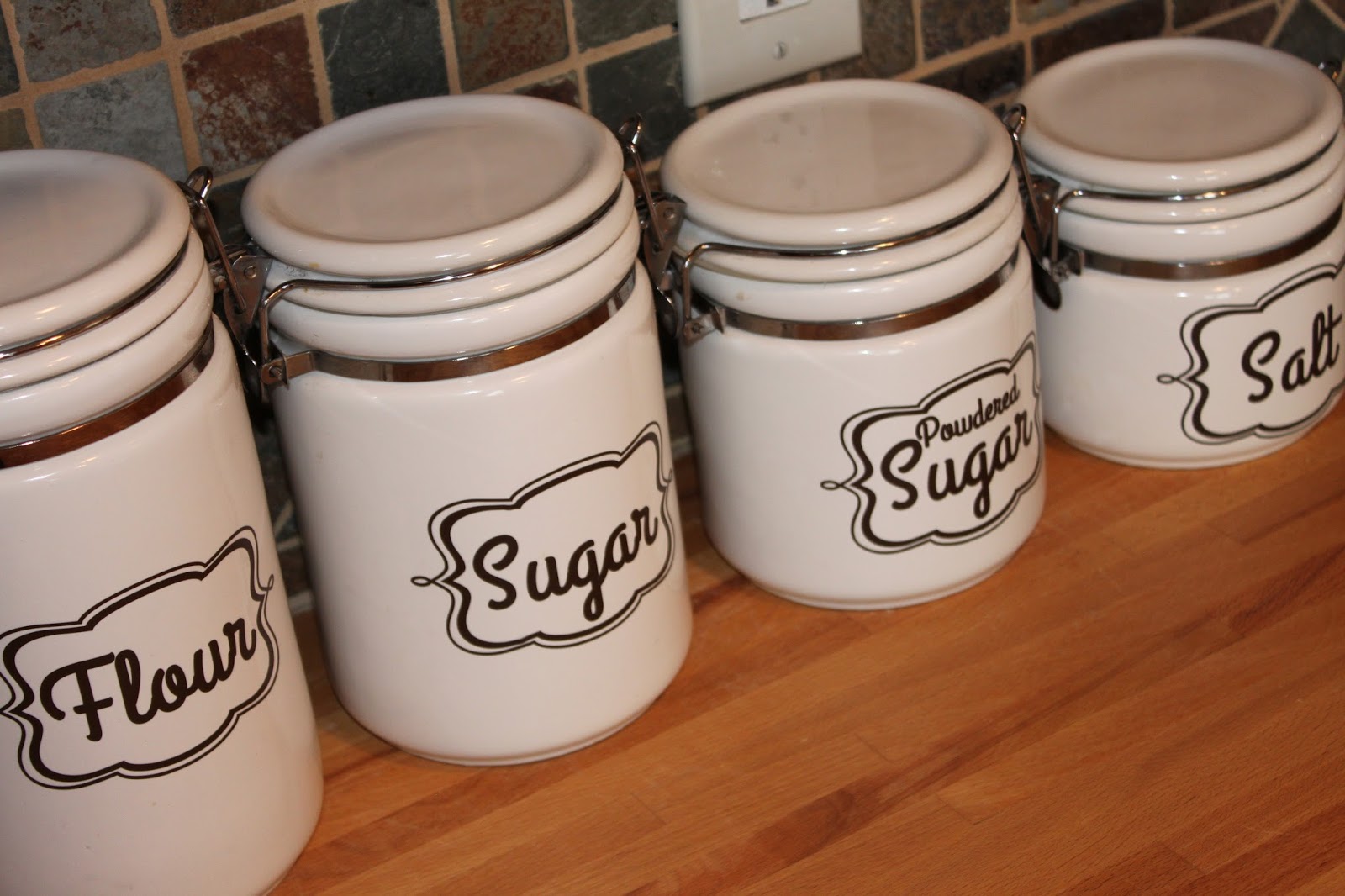 Kitchen Canister Labels - Burton Avenue