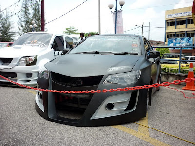 matte black wide body Vios Civic R8