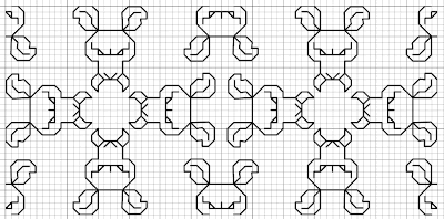 free blackwork mutant rat fill pattern