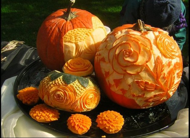 elegant carved pumpkins pics