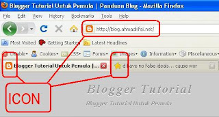 Cara Mengganti Icon/Logo Blog Di Address Bar