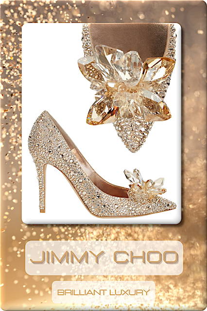 ♦Jimmy Choo♦Leave A Little Sparkle Wherever You Go #jimmychoo #shoes #bags #brilliantluxury