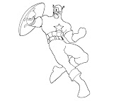 #7 Captain America Coloring Page