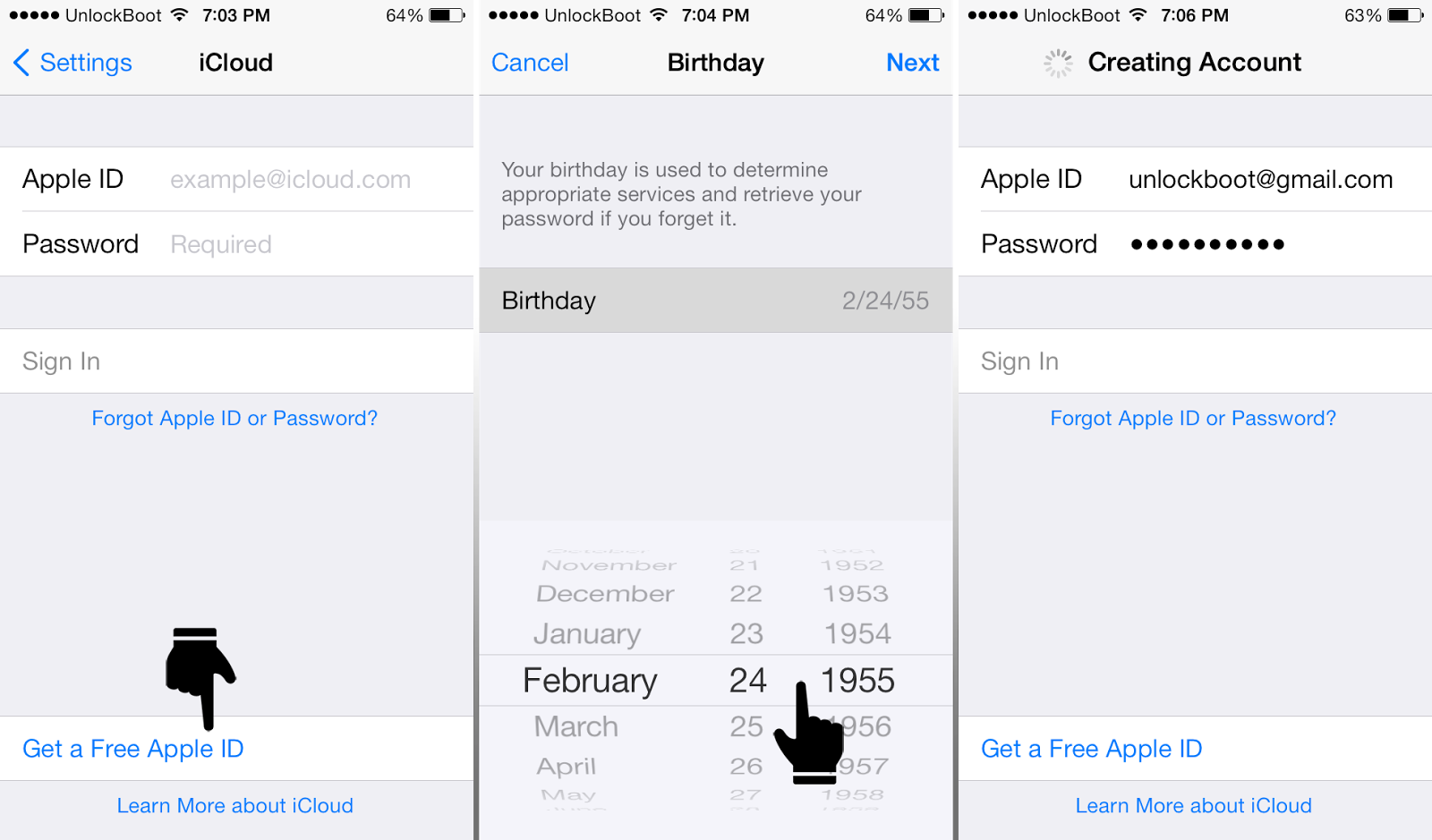 new Apple ID / iCloud password. Use alphanumeric password to make ...