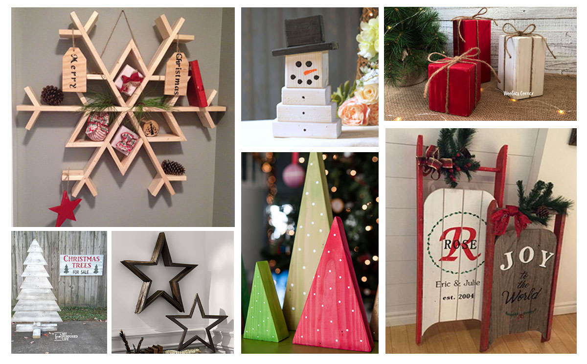 Easy Christmas woodworking projects. 15 ideas that you can ...