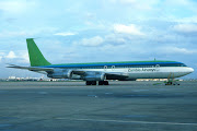 Zambia Airways B707 9JAEC. Boeing B707349C 9JAEC (cn. 19354) del. (zambia airways aec aer lingus album px)