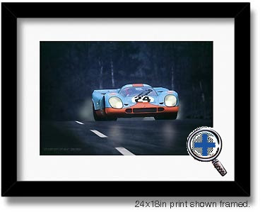 porsche 917 auto car artwork and photo poster