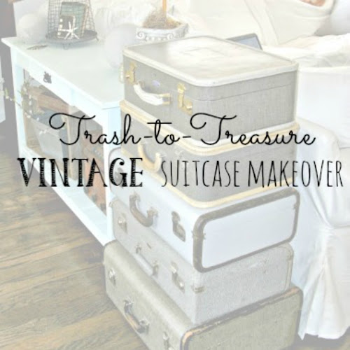 Trash-to-Treasure - Vintage Suitcase Makeover