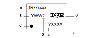 International Rectifier Leadfree Part Marking Schematic