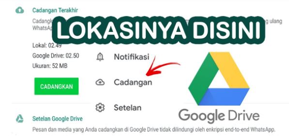 cara memulihkan chat whatsapp dari google drive