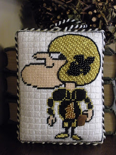 NOLA Sir Saint needlepoint