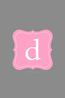 Personalized Initial Pink