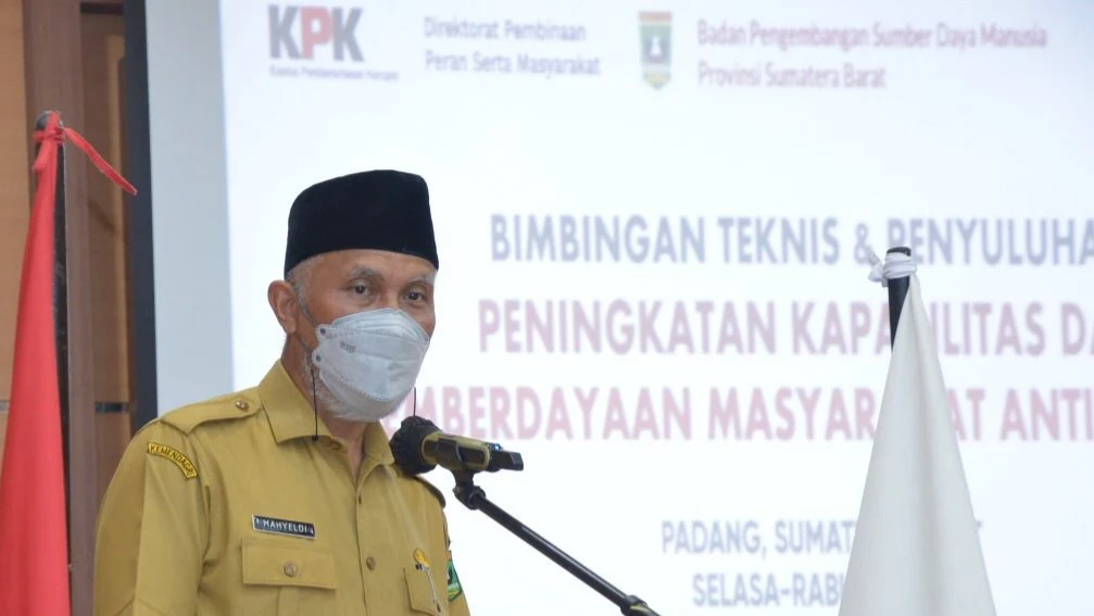 Gubernur Sumbar Nilai Keterlibatan Masyarakat Penting dalam Memerangi Korupsi