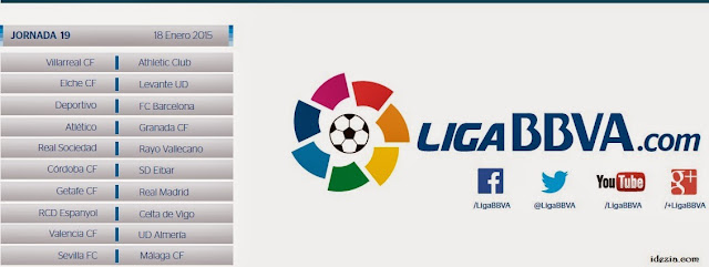 Jadwal La Liga Spanyol 2014-2015