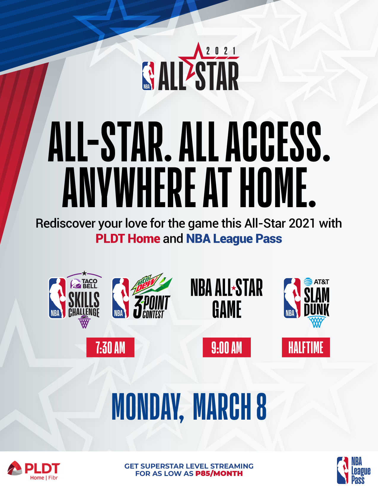 Catch the NBA All-Star 2021 Game and Competitions with NBA League Pass from PLDT Home Fibr 