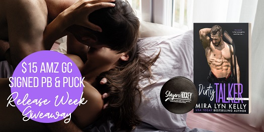 $15 Amazon gift card, signed paperback and puck. Release week giveaway!