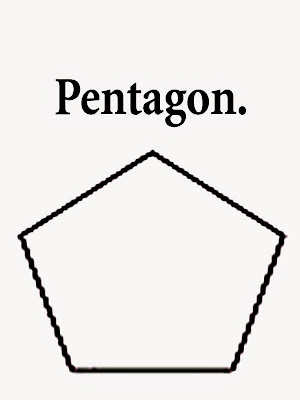 Pentagon free printable geometry silhouettes simple diagrams educational coloring with a description